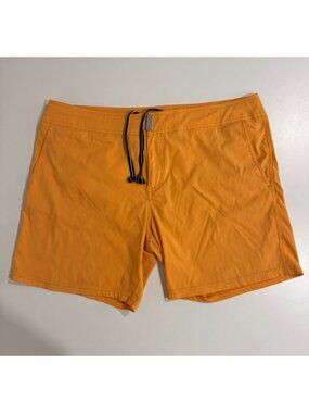 Vilebrequin Mens 6" Swim Shorts Mesh Lined Orange Size 2XL